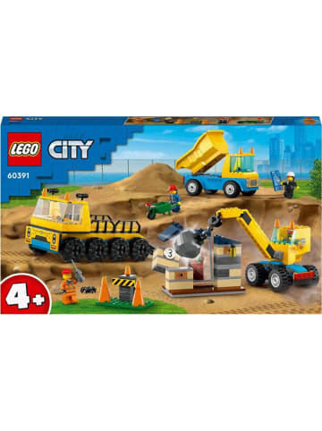 LEGO City Baufahrzeuge und Kran mit Abrissbirne in Mehrfarbig ab 4 Jahre