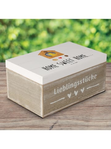 Mr. & Mrs. Panda Box Vogelhaus Home mit Spruch in Weiß