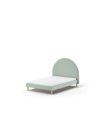 58 aufm Kessel POLSTERBETT Karlotta 147x132x212 aus Holzwerkstoff in Grün