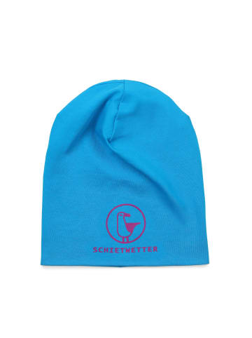 SCHIETWETTER Beanie für Kids mit Print Möwe in azuro/fuchsia