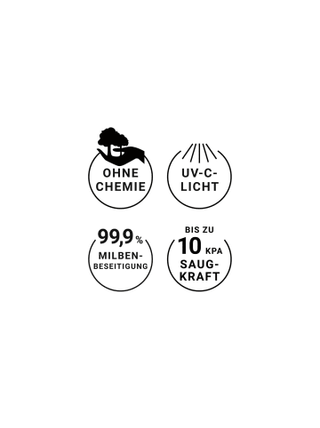 N8WERK Milben-Handstaubsauger mit UV-C-Licht 300W grau grau