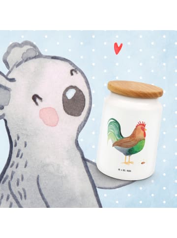 Mr. & Mrs. Panda zuckerdose Hahn Korn ohne Spruch in Weiß