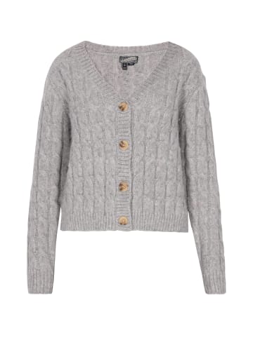 DreiMaster Damen Cardigan in Grau Melange