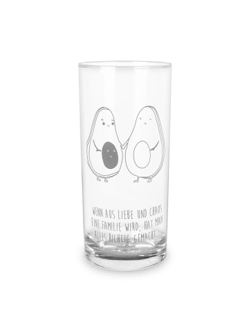 Mr. & Mrs. Panda Longdrinkglas Avocado Pärchen mit Spruch in Transparent