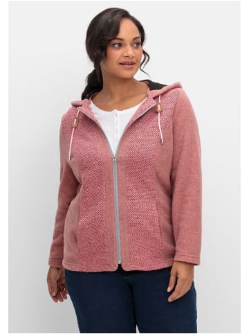 sheego Fleecejacke in flamingo