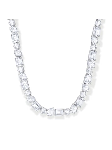 Thomas Sabo Choker Mit Weißen Steinen In Drei Schliffarten in silber, weiß