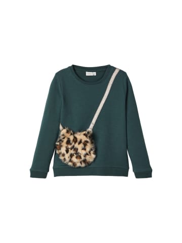 name it Mädchen Longsleeve mit Tasche in Grün
