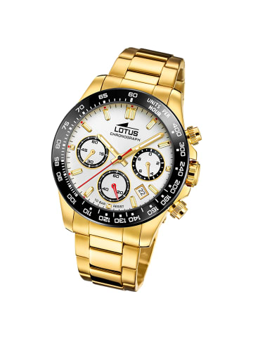 Lotus Chronograph-Armbanduhr Lotus Classic gold groß (ca. 43,5mm)