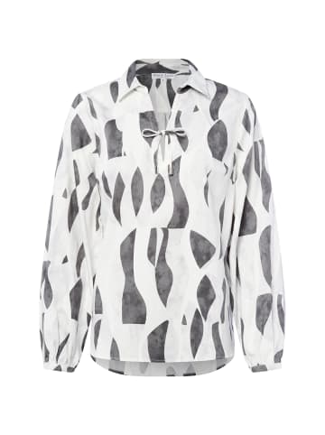 Marie Lund Blusenshirt in ecru anthrazit - 0005