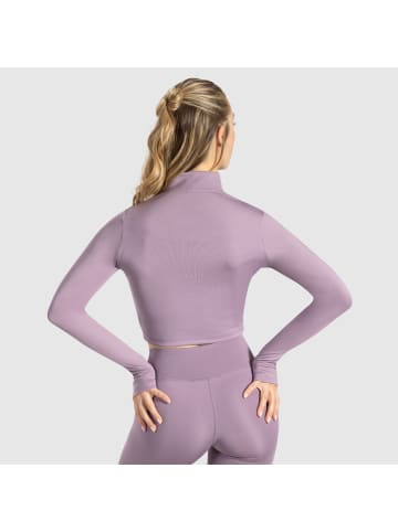 SMILODOX Crop Jacke Nilai in Lila