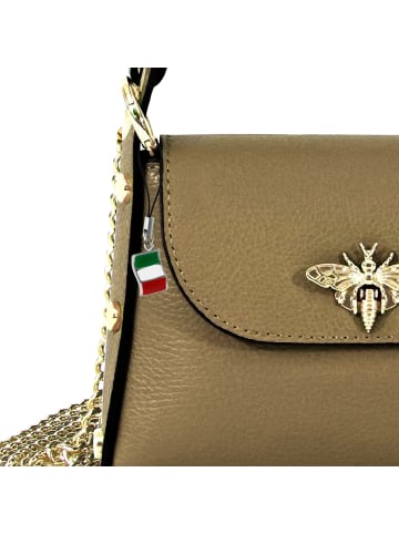 Florence Florence Umhängetasche Leder graugrün, dunkeltaupe ca. 19cm