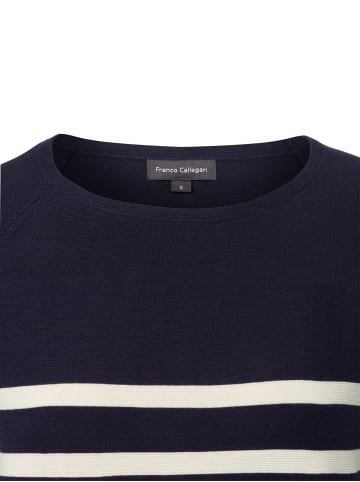 Franco Callegari Pullover in marine ecru - 0010