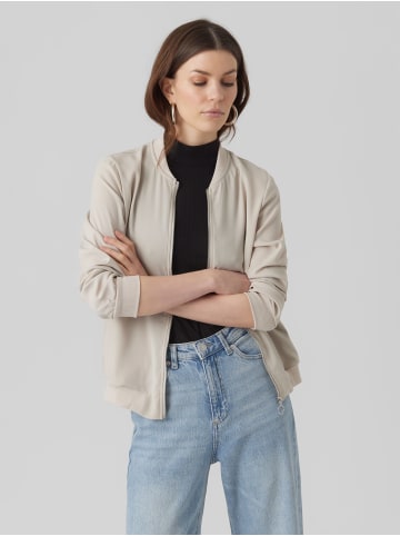 Vero Moda Leichte Bomber Jacke für Alltagslook Dünner Blouson in Beige-2