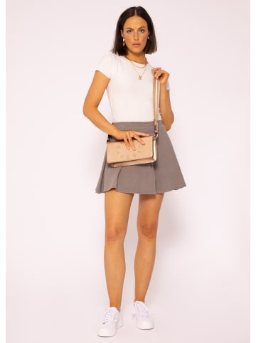 SASSYCLASSY Musselin Rock-Shorts in Taupe