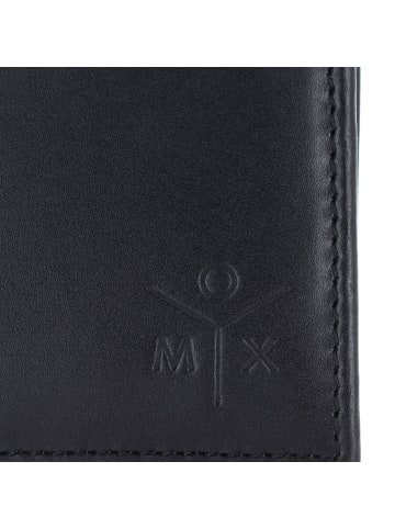 oxmox Leather Geldbörse RFID Schutz Leder 11 cm schwarz-ox 2.0
