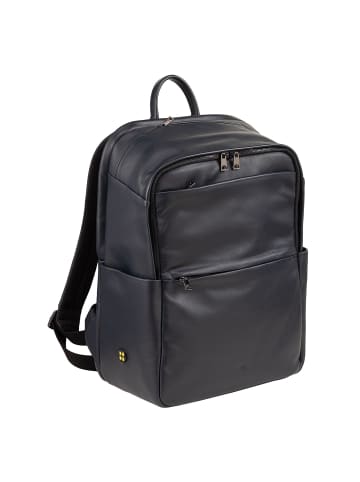 DuDu Sydney Daypack Leder 42 cm Laptopfach in navy
