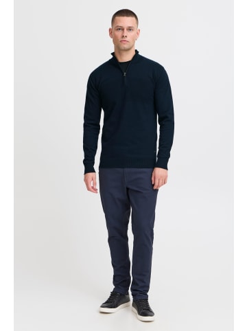 INDICODE Troyer IDErno 35423MM Strickpulli mit Reißverschluss in dunkelblau