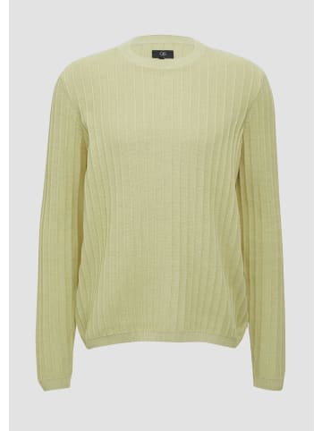 QS Strickpullover in 7265_helles olivgrün