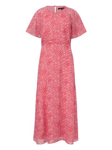 comma Kleid lang in Rot-weiß