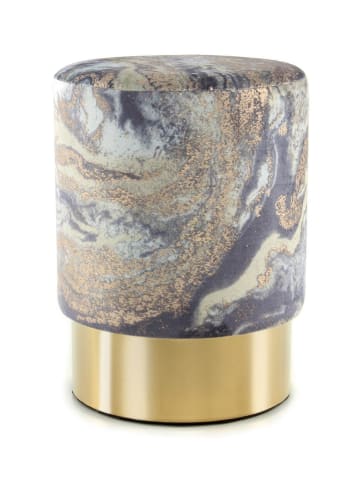 Kayoom Hocker Gipsy in hellblau - gold