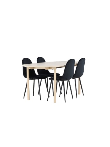 ebuy24 Essgruppe Andy (5-teilig) Whitewash 90 x 180 cm