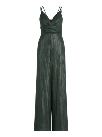Vera Mont Jumpsuit mit Glanzeffekt in Dark Green/Grey