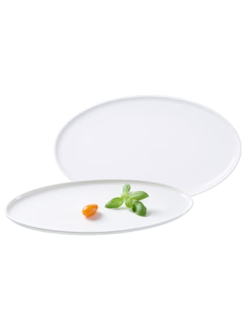 Ritzenhoff & Breker 2er Set Servierplatten Skagen in 35,5 x 20 cm in weiß