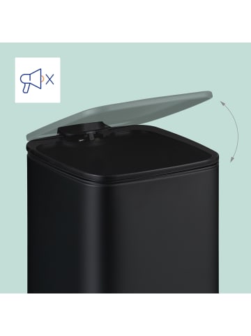 relaxdays Kosmetikeimer in Schwarz - 6 Liter