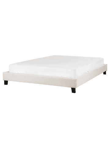 Beliani Doppelbett ROANNE in Beige/Braun - (W) 170 x (H) 29 x (L) 213 cm