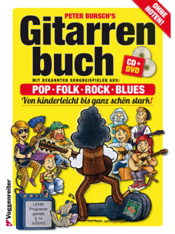 Voggenreiter Noten - Gitarrenbuch, m. Audio-CD u. DVD. Bd.1