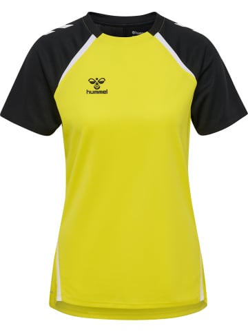Hummel T-Shirt Hmllead Damen in BLAZING YELLOW/BLACK