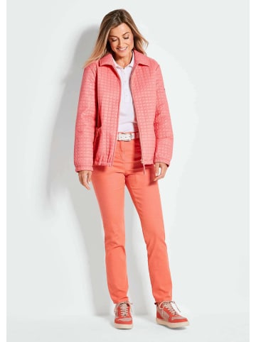 GOLDNER Leicht wattierte Outdoorjacke mit Hemdkragen in pfirsich