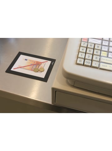 Durable Magnetrahmen Duraframe selbstklebend A6 schwarz Packung mit 2 Stück