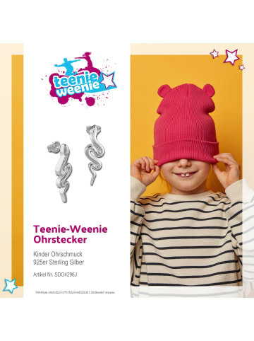Teenie-Weenie 925er Sterling Silber Kinder Ohrstecker Schlange Ohrring
