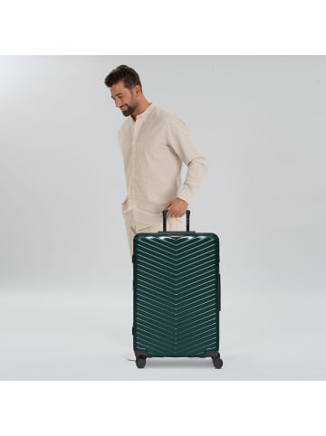 Redolz Essentials 18 4 Rollen Trolley 76 cm mit Dehnfalte in Metallic-Green Shiny