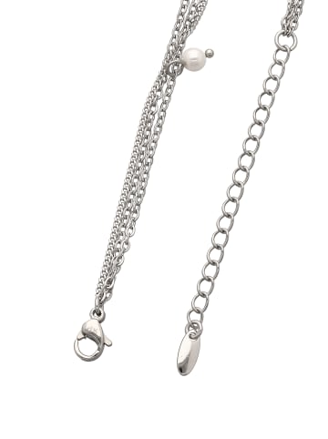 NAEMI Women Anklet in Silver White