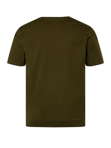 Men Plus Kurzarm T-Shirt in tannengrün