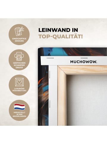 MuchoWow Leinwand bilder Buntes Porträt (BxH)