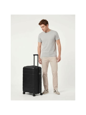 Redolz Essentials 11 4 Rollen Trolley 66 cm mit Dehnfalte in black