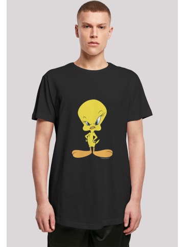 F4NT4STIC Long Cut T-Shirt Looney Tunes Angry Tweety' in schwarz