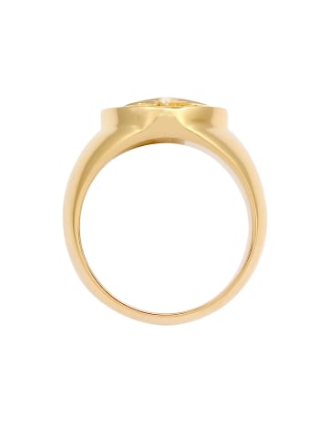 KUZZOI Ring 925 Sterling Silber Kompass in Gold