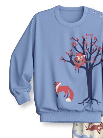 Calida Pyjama in hydrangea blue
