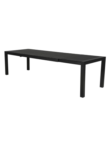 ebuy24 Gartentisch Efour Schwarz 275 x 100 cm