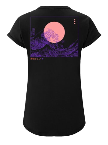 F4NT4STIC T-Shirt Kanagawa Welle Japan Welle in schwarz