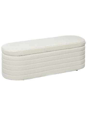 HOMCOM Polsterbank-116L x 41B x 40,5H cm-Cremeweiß