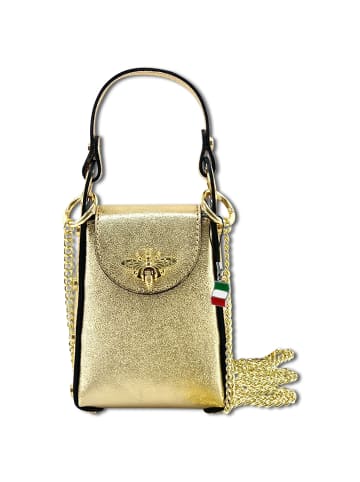 Florence Florence Umhängetasche Leder gold ca. 13cm