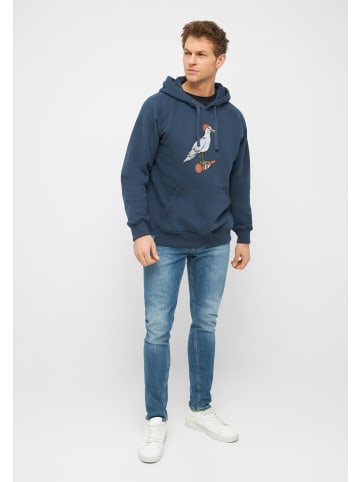 Derbe Sweatshirt Sturmmöwe in marineblau