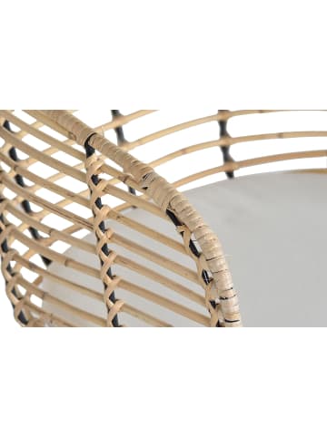 Giner y Colomer 2-er Set: Stühlen aus Rattan und Metall in Beige