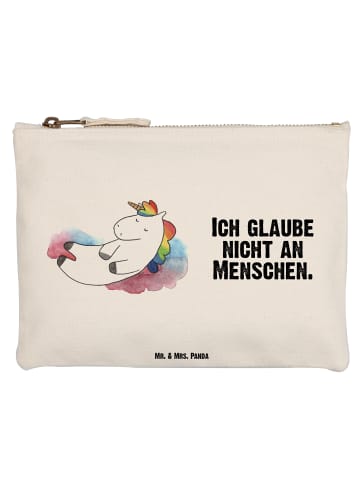 Mr. & Mrs. Panda Schminktasche Einhorn Wolke 7 mit Spruch in Weiß