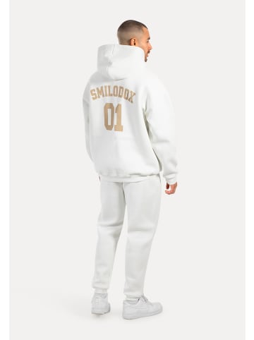SMILODOX Hoodie Rayk in Creme